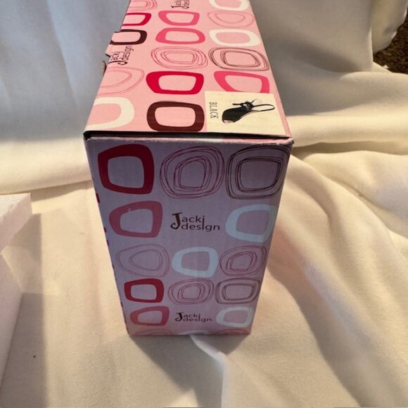 Black Sequin, Red Bottom, Sling Back Stiletto Jewelry Display -Like New w/ Box - Picture 9 of 11